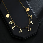 Collar Personalizado Nombres Familiares - Corazón y Mariposa | Esencia Única