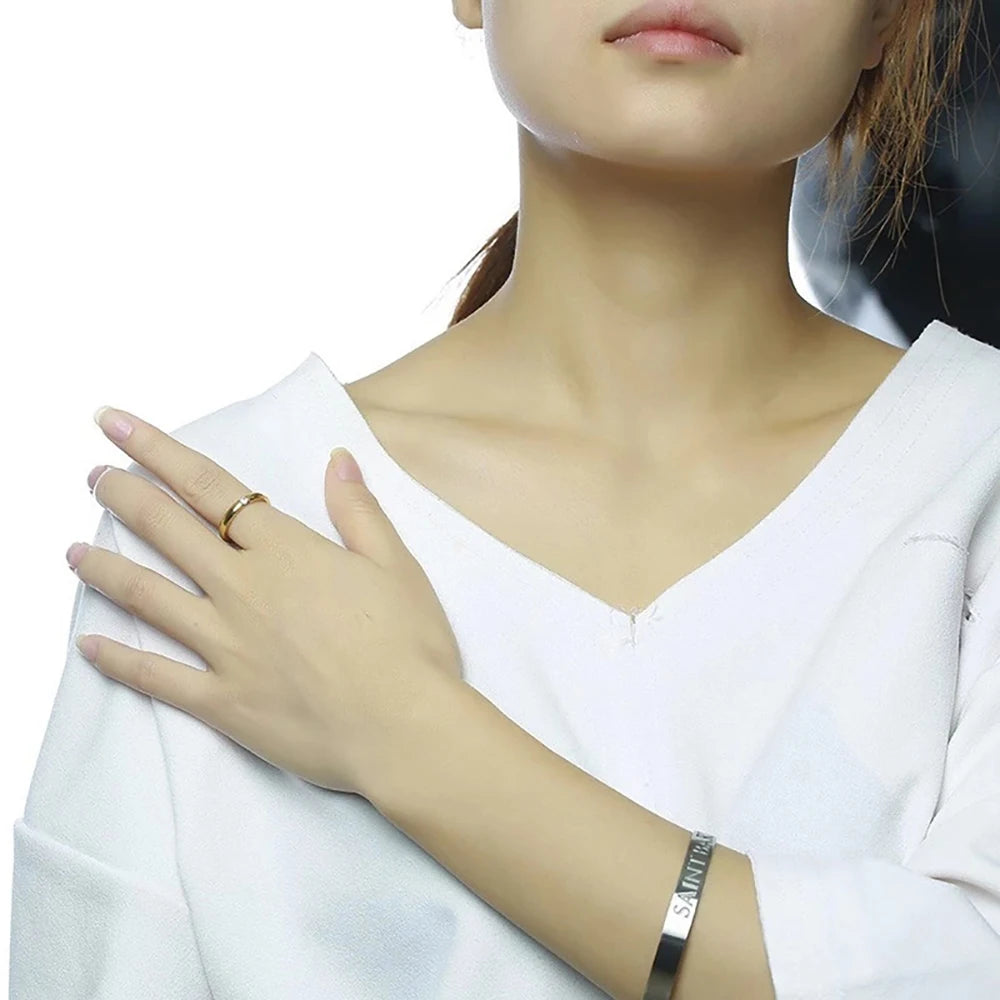 Alianzas Boda Oro Acero Inoxidable Pareja | Compromiso Aniversario