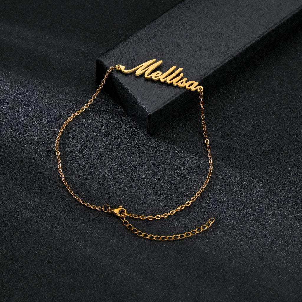 Tobillera Personalizada con Nombre Acero Inoxidable | Esencia Única