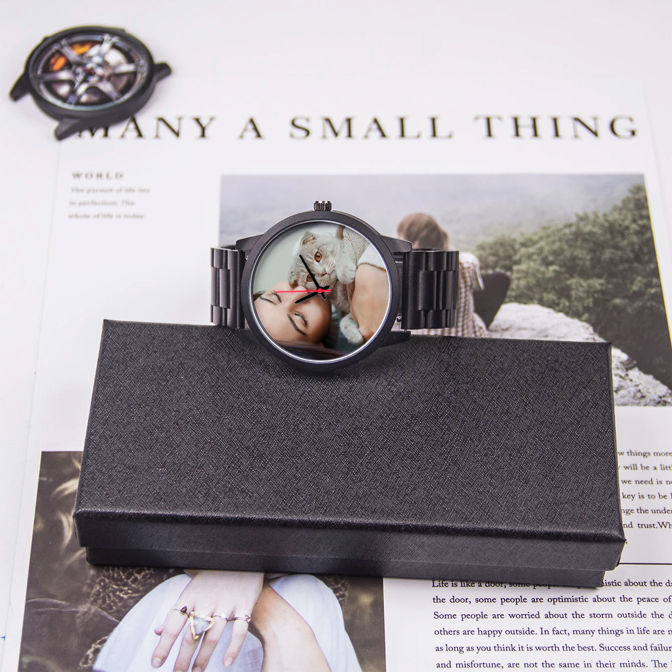 Reloj Personalizado con Foto de Mascota Cuero Genuino | Detalles con Alma