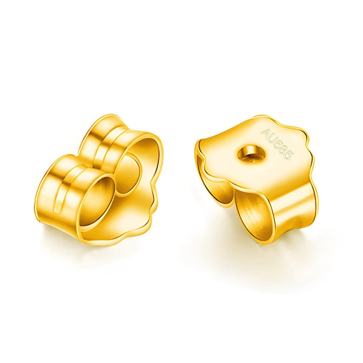 Pendientes Moissanita Corte Lágrima Oro 14K | Flores Lujo Mujer