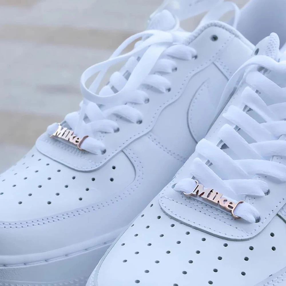 Hebilla Zapato Personalizada Nombre Acero Inoxidable | Air Force 1 Clip