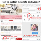 Collar Medallón Corazón Personalizado con Foto y Nombre