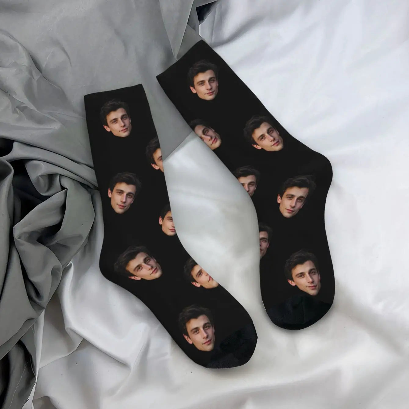 Calcetines Personalizados con Tu Foto - Diseño Único en Forma de Cara