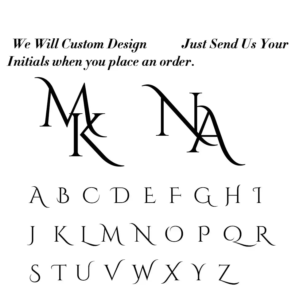 Broche de Iniciales Personalizado en Acero Inoxidable