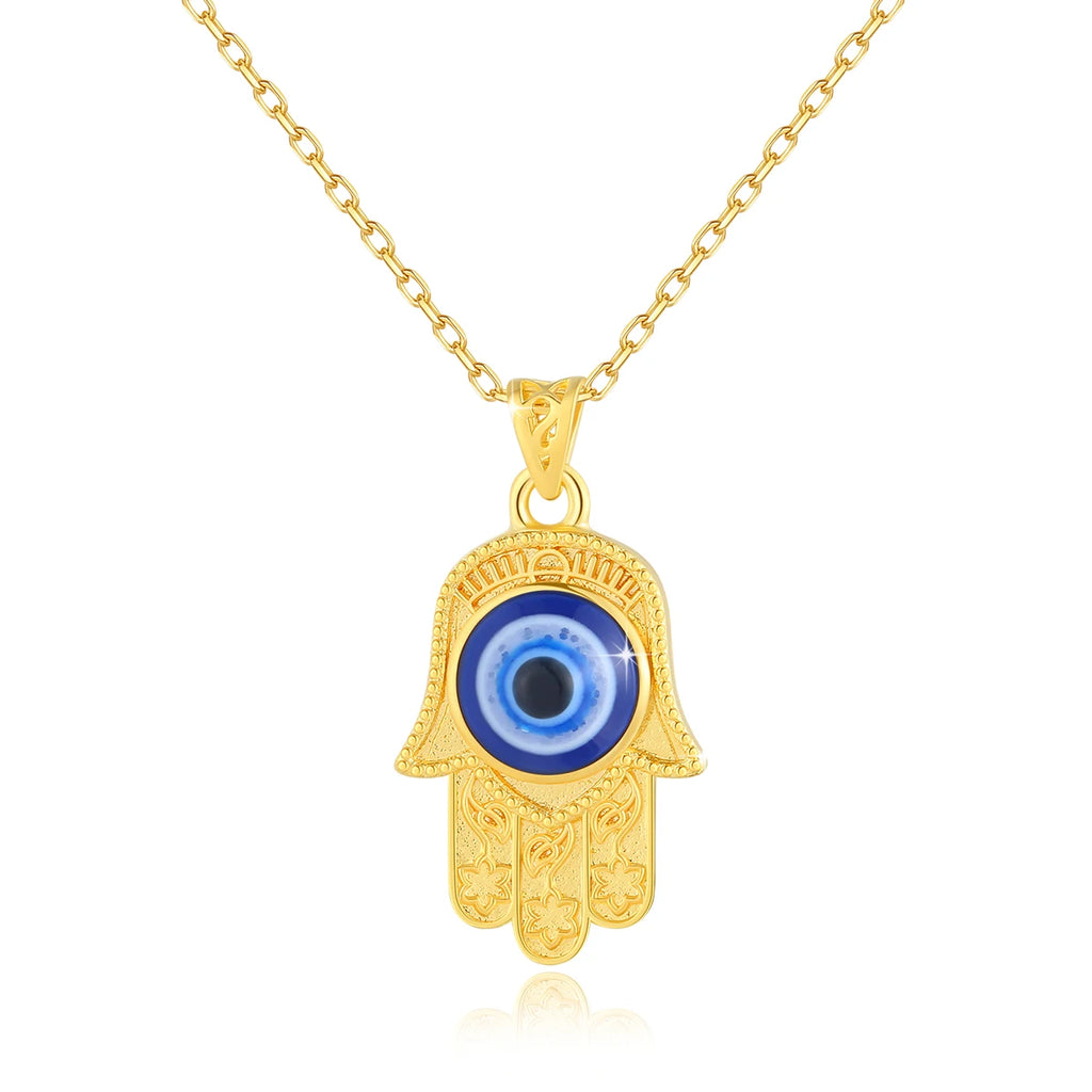 Collar Mal de Ojo Oro 18K Certificado AU750 | Joyería Lujo Protección Mujer