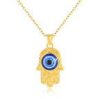 Collar Mal de Ojo Oro 18K Certificado AU750 | Joyería Lujo Protección Mujer
