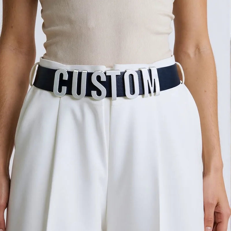 Cinturón Cuero Genuino Hebilla Personalizada | Detalles con Alma