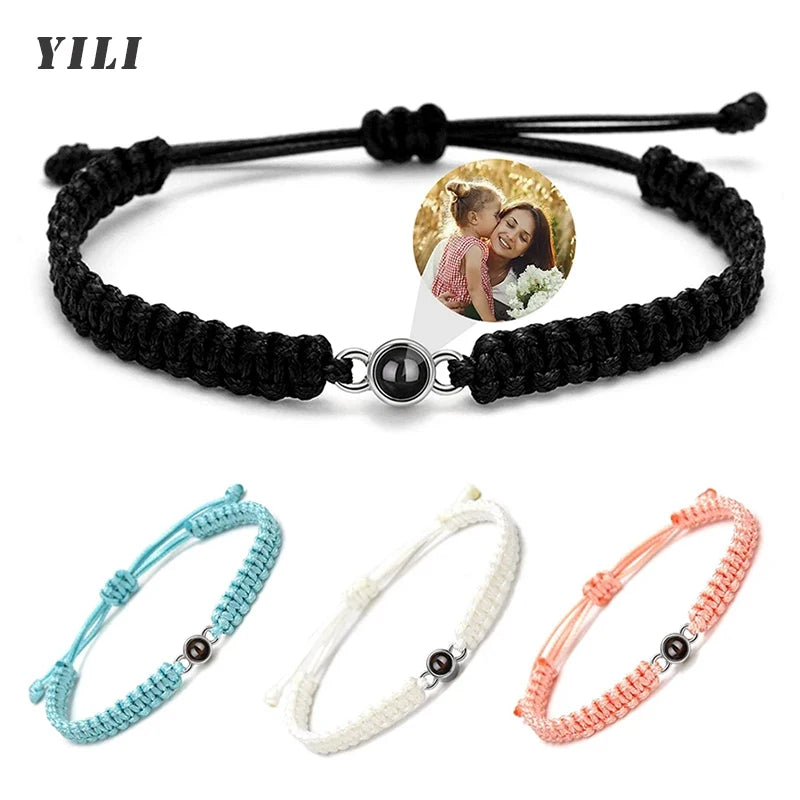 Pulsera Personalizada con Foto Proyección Acero Inoxidable | Detalles con Alma