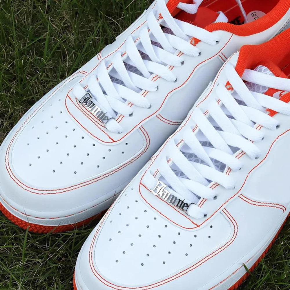 Hebilla Zapato Personalizada Nombre Acero Inoxidable | Air Force 1 Clip