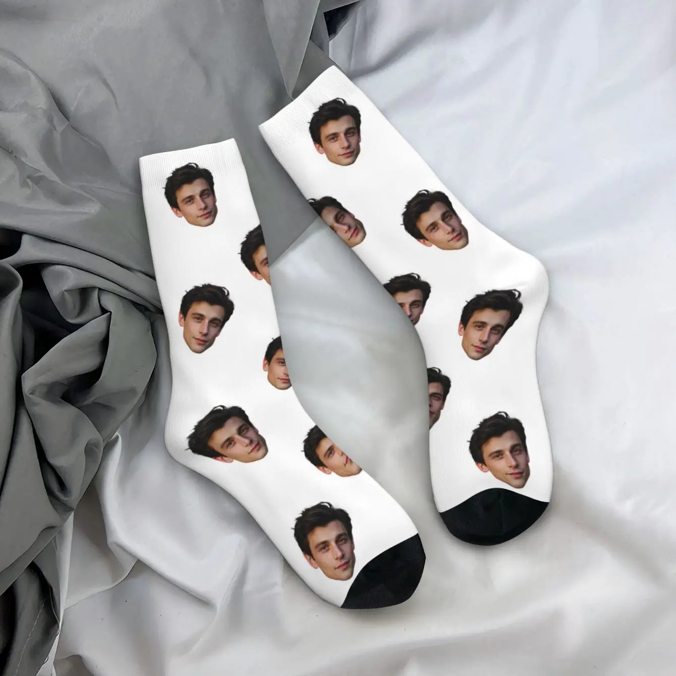 Calcetines Personalizados con Tu Foto - Diseño Único en Forma de Cara