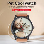 Reloj Personalizado con Foto de Mascota Cuero Genuino | Detalles con Alma