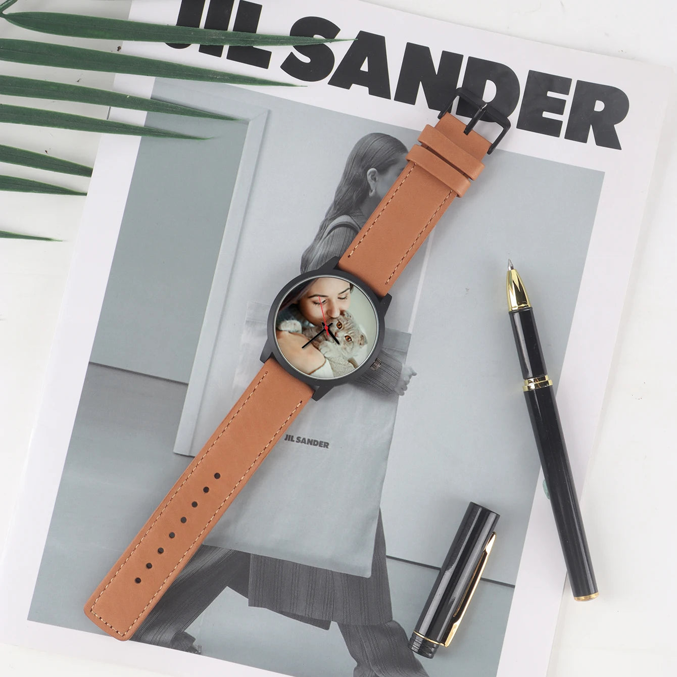 Reloj Personalizado con Foto de Mascota Cuero Genuino | Detalles con Alma