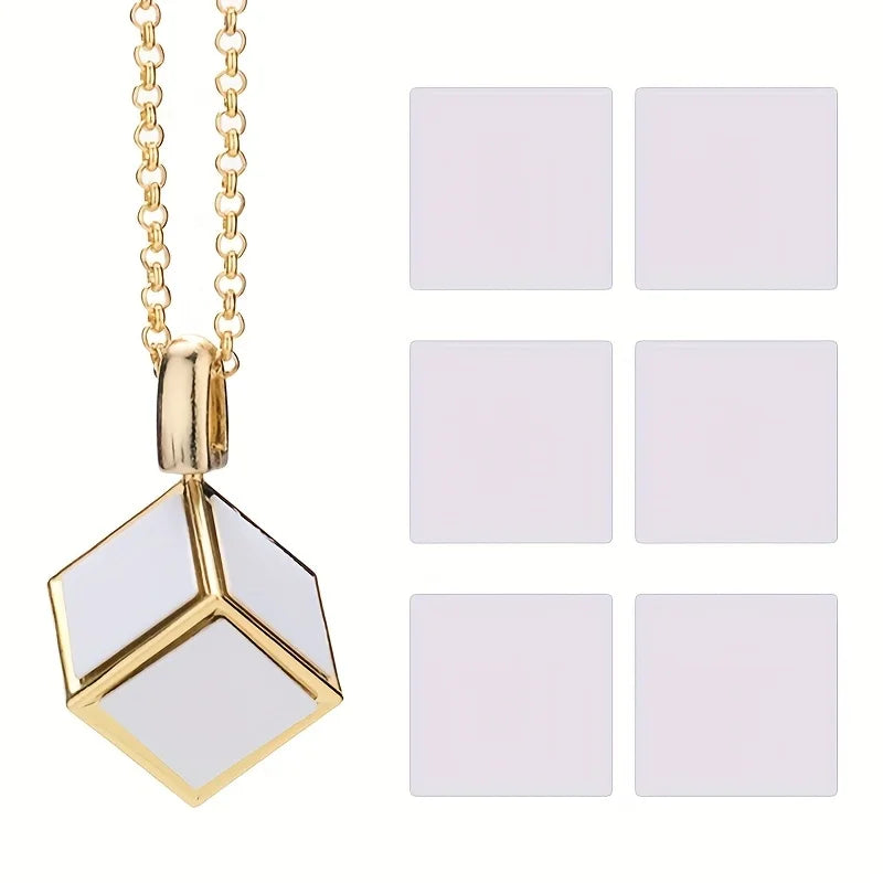 Collar Cubo Personalizado 6 Fotos Acero Inoxidable | Detalles con Alma