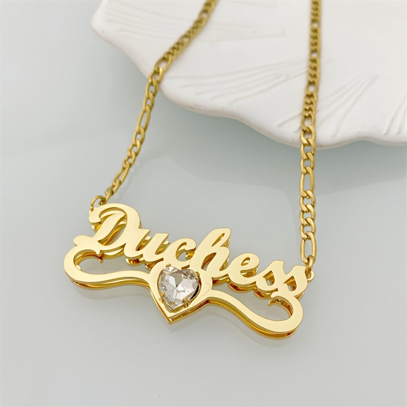 Set Collar y Aros Personalizado con Nombre y Piedra Nacimiento | Detalles con Alma